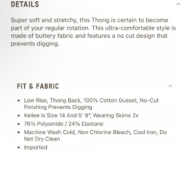 3 Thongs SKIMS Fits Everybody in Sky Women’s 3X. Bundle of 3. NWT - Picture 3 of 5